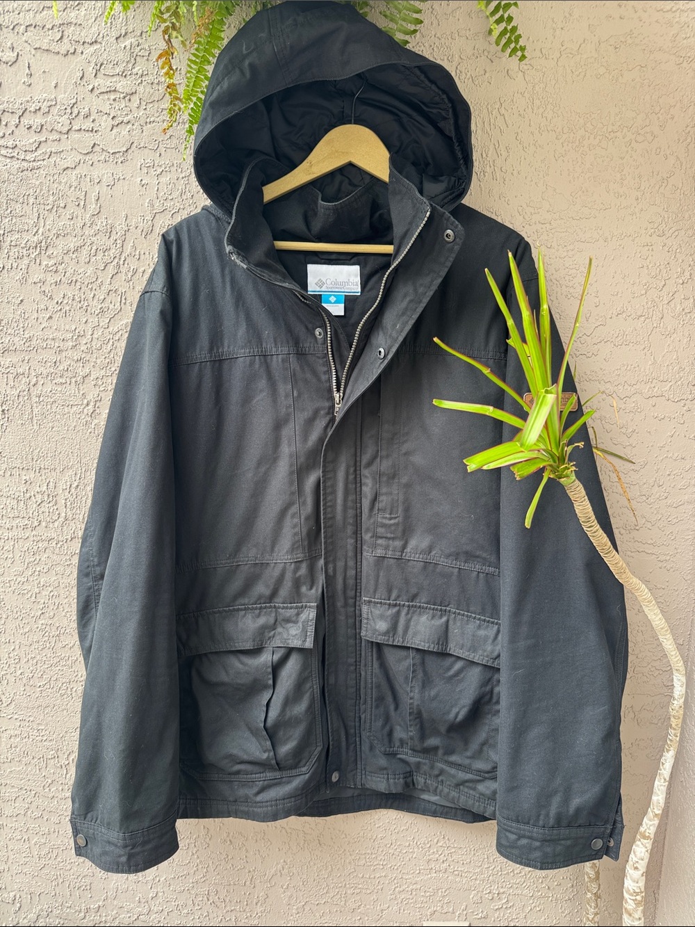 Columbia Black Parka Hooded  Jacket